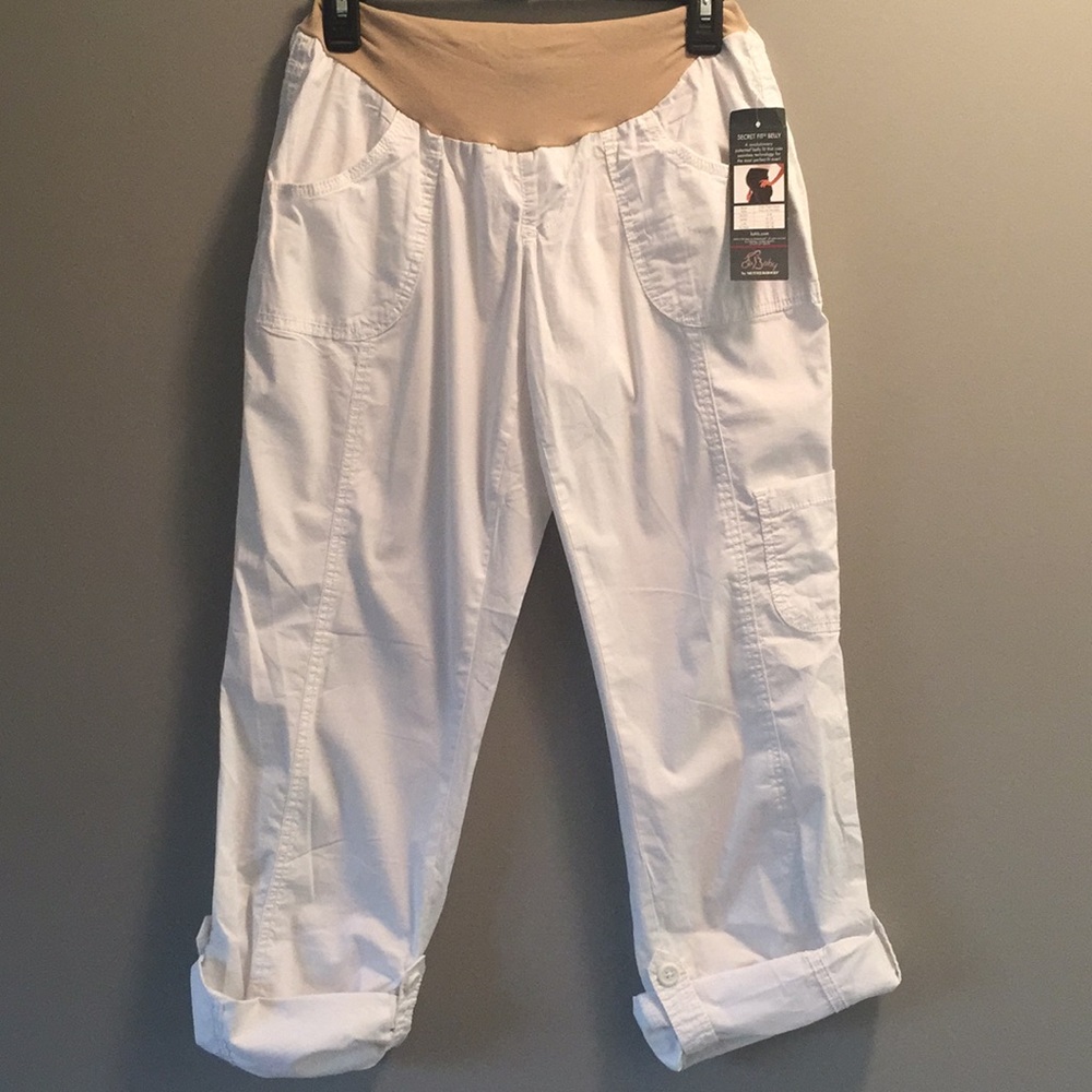 White Motherhood Maternity Pants size M